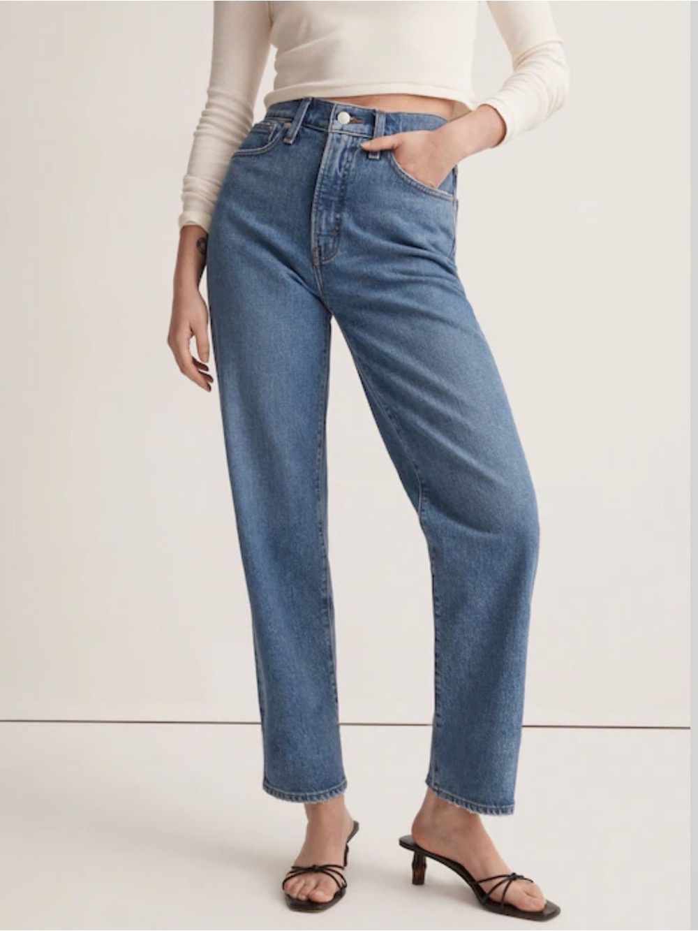 MADEWELL The Perfect Vintage Straight Jean in Earlwood Size 29 Tall